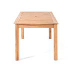 Ensemble de salle à manger extensible Davenport de 9 pièces en bois et osier par Christopher Knight Home