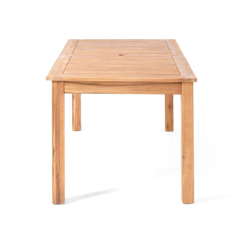 Ensemble de salle à manger extensible Davenport de 9 pièces en bois et osier par Christopher Knight Home