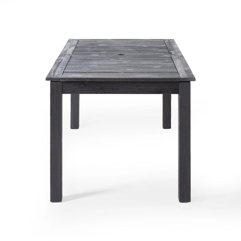 Ensemble de salle à manger extensible Davenport de 9 pièces en bois et osier par Christopher Knight Home