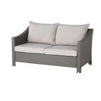 Christopher Knight Home Ensemble de conversation d'extérieur 5 pièces en osier Antibes avec coussins