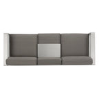 Ensemble de conversation en aluminium 5 places d'extérieur Cape Coral avec 2 tables d'appoint par Christopher Knight Home