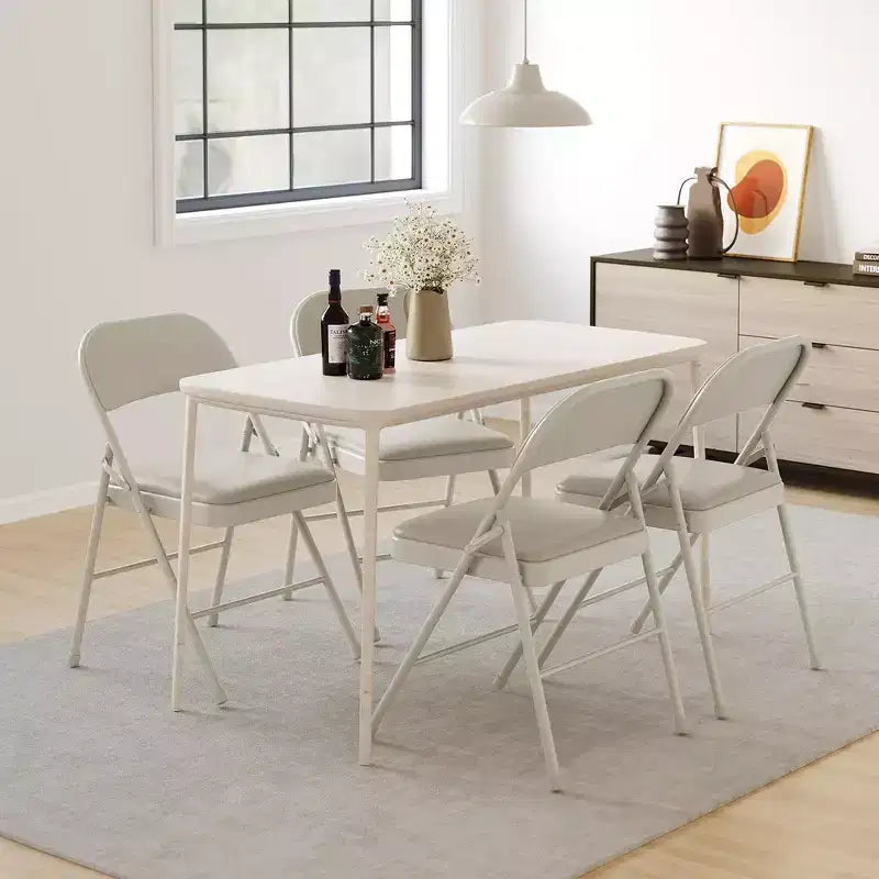 Chaises pliantes lot de 2/4, chaises pliantes rembourrées en PU avec cadre métallique supportant jusqu'à 158 kg
