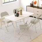 Chaises pliantes lot de 2/4, chaises pliantes rembourrées en PU avec cadre métallique supportant jusqu'à 158 kg
