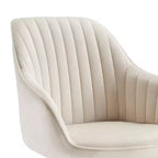 Fauteuil d'appoint pivotant à 360° HOMLUX Pyramid, style milieu de siècle, revêtu de velours confortable - Pieds plaqués or pour chambre, bureau, salle à manger