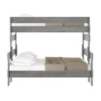 Lit superposé jumeau sur double en bois massif de style campagnard Plank+Beam