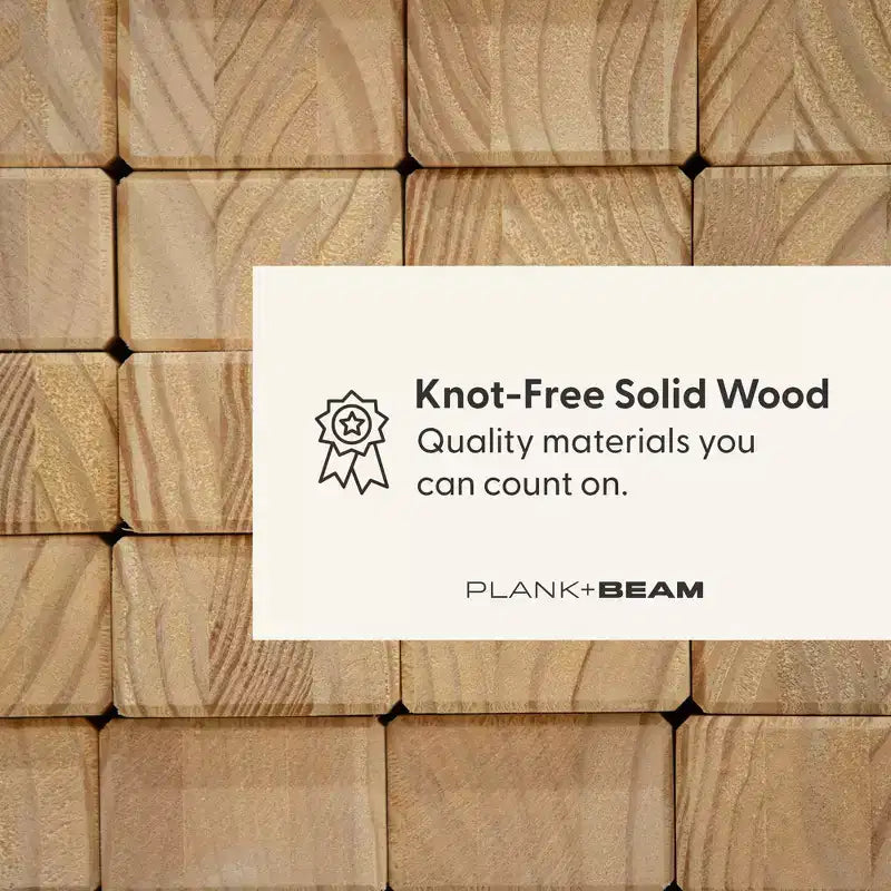 Lit superposé jumeau sur double en bois massif de style campagnard Plank+Beam