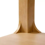 Table d'appoint rectangulaire Plank+Beam avec étagère, Table d'appoint fine pour salon