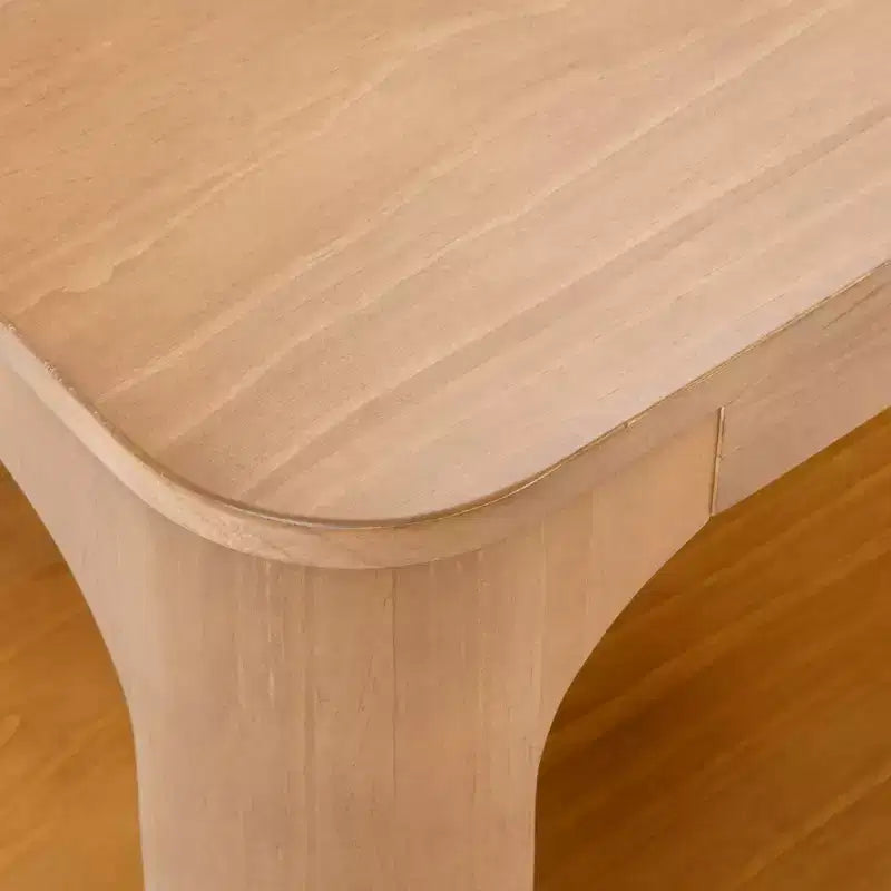 Table d'appoint rectangulaire Plank+Beam avec étagère, Table d'appoint fine pour salon