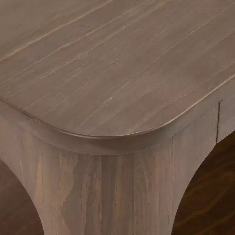 Table d'appoint rectangulaire Plank+Beam avec étagère, Table d'appoint fine pour salon