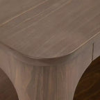 Table d'appoint rectangulaire Plank+Beam avec étagère, Table d'appoint fine pour salon
