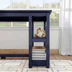 Bureau d'angle en bois massif Plank+Beam avec étagères de rangement pour bureau à domicile, jeux vidéo et ordinateur