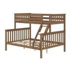 Lit superposé adulte en bois massif Plank+Beam Twin XL sur Queen