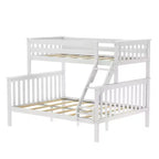 Lit superposé adulte en bois massif Plank+Beam Twin XL sur Queen