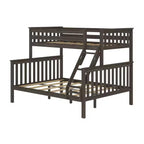 Lit superposé adulte en bois massif Plank+Beam Twin XL sur Queen
