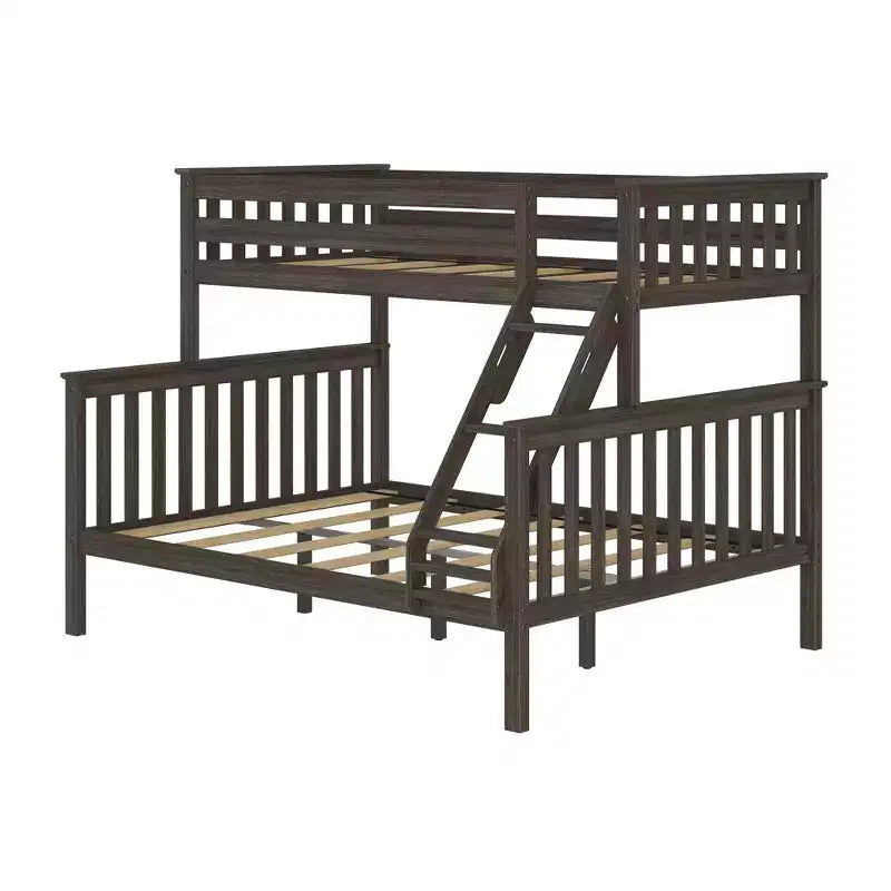 Lit superposé adulte en bois massif Plank+Beam Twin XL sur Queen