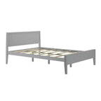 Lit plateforme queen en bois massif Plank+Beam avec tête de lit, moderne pour adultes