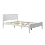 Lit plateforme queen en bois massif Plank+Beam avec tête de lit, moderne pour adultes