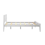 Lit plateforme queen en bois massif Plank+Beam avec tête de lit, moderne pour adultes