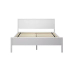 Lit plateforme queen en bois massif Plank+Beam avec tête de lit, moderne pour adultes