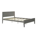 Lit plateforme queen en bois massif Plank+Beam avec tête de lit, moderne pour adultes