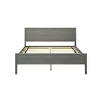 Lit plateforme queen en bois massif Plank+Beam avec tête de lit, moderne pour adultes