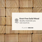 Lit plateforme queen en bois massif Plank+Beam avec tête de lit, moderne pour adultes