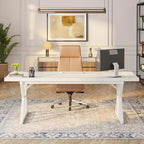 Bureau de direction Lantine 70,8 po, bureau d'ordinateur pour le bureau à domicile