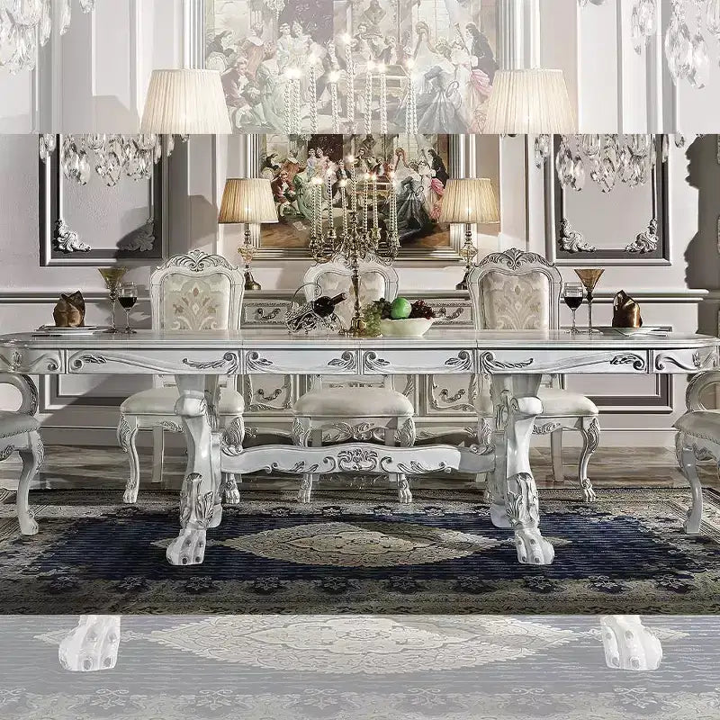 Table de salle à manger Dresden fini blanc cassé – Acme Furniture