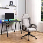 Bureau de jeu avec lumières LED et support de casque – Articles essentiels pour la chambre