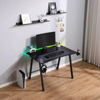 Bureau de jeu avec lumières LED et support de casque – Articles essentiels pour la chambre