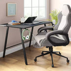 Bureau de jeu avec lumières LED et support de casque – Articles essentiels pour la chambre