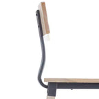 Tabourets de bar Merrick Lane avec supports en acier et repose-pieds – Lot de 2