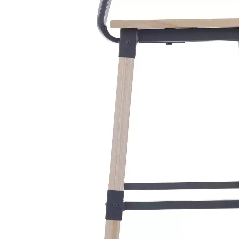 Tabourets de bar Merrick Lane avec supports en acier et repose-pieds – Lot de 2