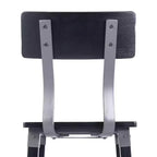 Tabourets de bar Merrick Lane avec supports en acier et repose-pieds – Lot de 2