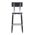Tabourets de bar Merrick Lane avec supports en acier et repose-pieds – Lot de 2