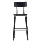 Tabourets de bar Merrick Lane avec supports en acier et repose-pieds – Lot de 2