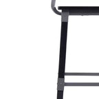 Tabourets de bar Merrick Lane avec supports en acier et repose-pieds – Lot de 2