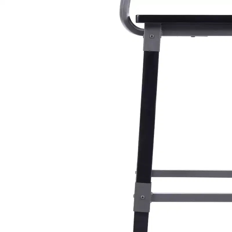 Tabourets de bar Merrick Lane avec supports en acier et repose-pieds – Lot de 2