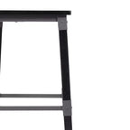 Tabourets de bar Merrick Lane avec supports en acier et repose-pieds – Lot de 2