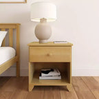 Table de chevet en bois massif Plank+Beam avec 1 tiroir pour chambre à coucher