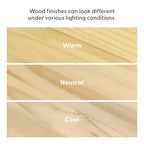 Table de chevet en bois massif Plank+Beam avec 1 tiroir pour chambre à coucher