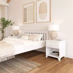 Table de chevet en bois massif Plank+Beam avec 1 tiroir pour chambre à coucher