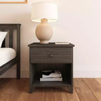 Table de chevet en bois massif Plank+Beam avec 1 tiroir pour chambre à coucher