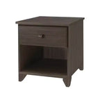 Table de chevet en bois massif Plank+Beam avec 1 tiroir pour chambre à coucher
