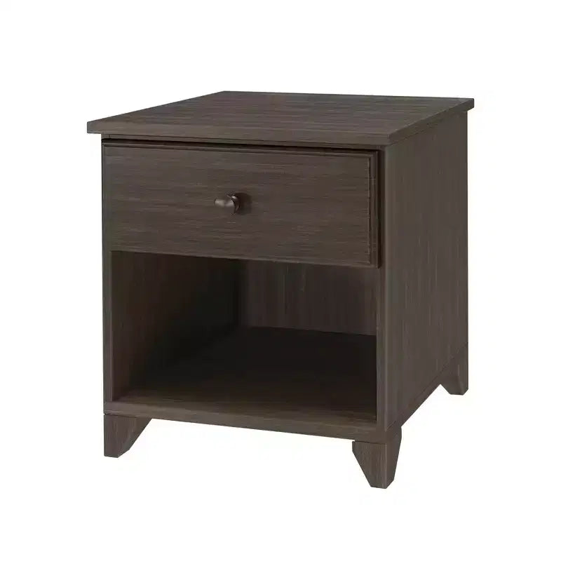 Table de chevet en bois massif Plank+Beam avec 1 tiroir pour chambre à coucher