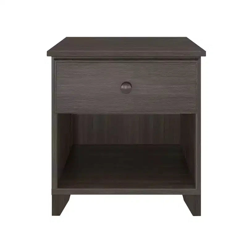 Table de chevet en bois massif Plank+Beam avec 1 tiroir pour chambre à coucher
