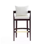 Lot de 3 tabourets de bar Ritz en bois de hêtre rembourrés - Manhattan Comfort