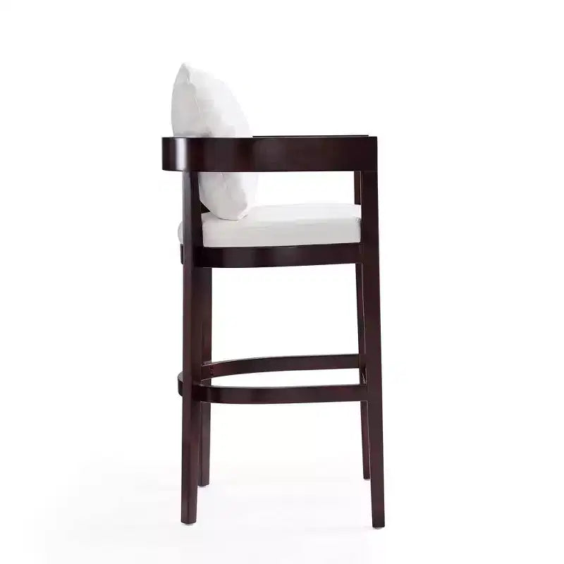 Lot de 3 tabourets de bar Ritz en bois de hêtre rembourrés - Manhattan Comfort