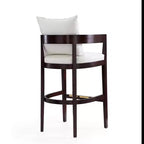Lot de 3 tabourets de bar Ritz en bois de hêtre rembourrés - Manhattan Comfort