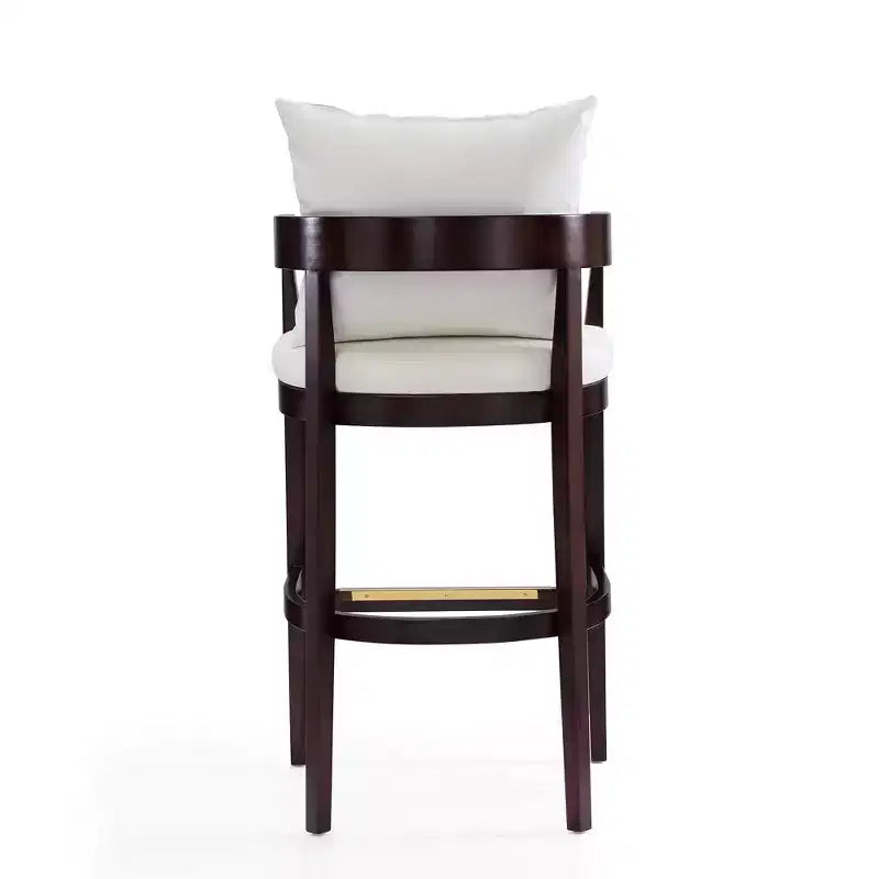Lot de 3 tabourets de bar Ritz en bois de hêtre rembourrés - Manhattan Comfort